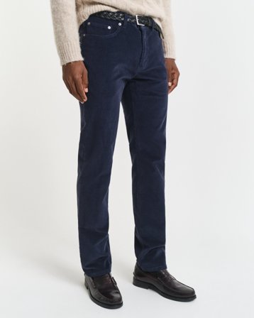 GANT Herren Regular Fit Cordjeans (34/36) Blau