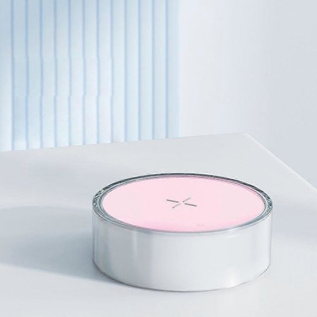 Trådlös Laddare - Ny Bordslampa Pub Atmosfär Ljus Mobiltelefon Trådlös Laddare 15W Snabbladdning/Inbyggt Batteri Rosa