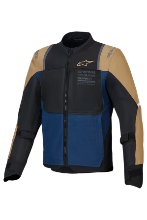Motorradjacke Alpinestars St-2 Air Tiefblau/Dunkelkhaki/Schwarz 4XL