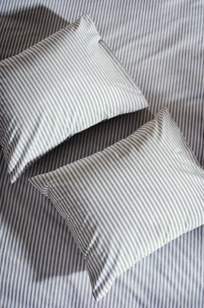 Jotex - Putetrekk 2-pk 60x50 Cm Økologisk Blå/hvit - ESSA - Kjøp Putevar hos Jotex