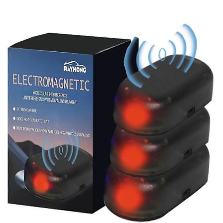 3 stk. Ny Opgraderet Elektromagnetisk Afiser Molekylær Interface Snefjerner Luftfrisker Bil Antifreeze Elektromagnetisk Is Smeltning[HK]