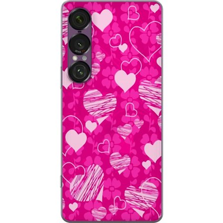 Yhteensopiva Puhelinkuori Sony Sony Xperia 1 VII PopSydänKuviointi