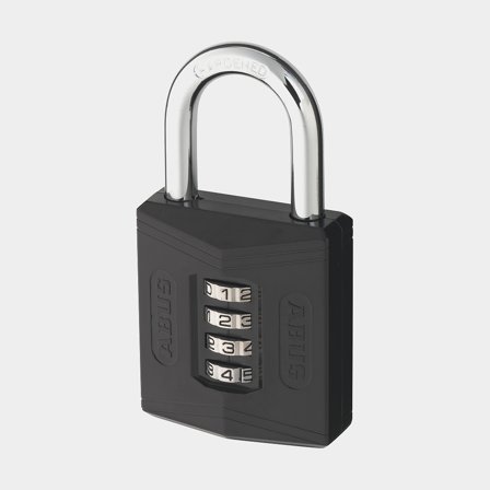 Candado con combinación ABUS 158/50, Ø8 mm, plata