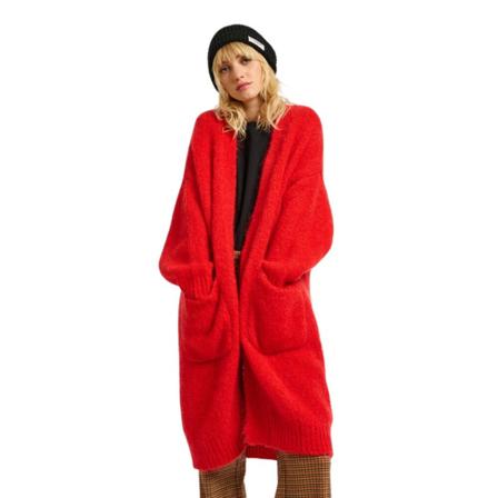 Essentiel Antwerp, Cardigans Rood, Dames, Maat:ONE Size,Polyamide