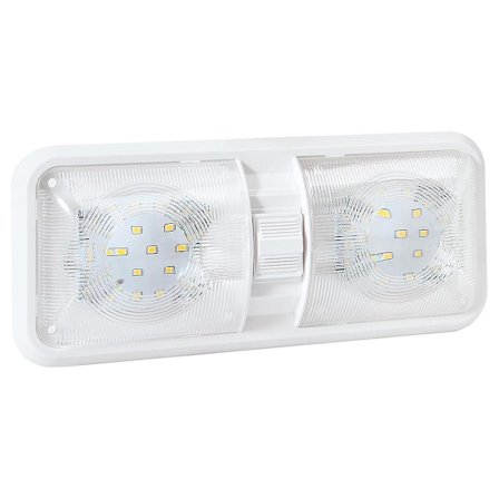 Rv Lys, 12v Led Lys 700lm, 8w Lys, Tak Dobbel Kuppel Lysarmatur Innvendig Belysning For
