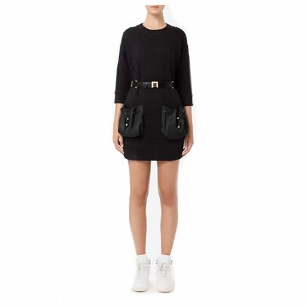 Elisabetta Franchi, Short Dresses Czarny, Kobieta, Rozmiar: S