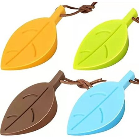 Dørstop, 4 stk. dørstopper kile, gummistop til dør, dørkiler, bladformet dørkile med snor, fleksibel til hjem, have og kontor