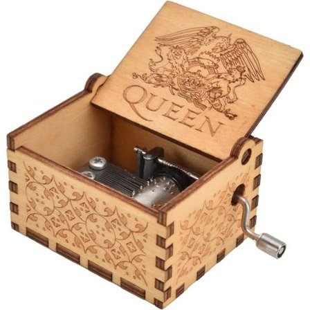 Bohemian Rhapsody -musiikkilaatikko, retrotyylinen antiikkinen käsikäyttöinen soittorasia syntymäpäiville, jouluun, vuosipäivään, häihin, 