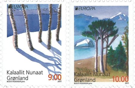 Grønland - EUROPA 2011 - Postfrisk sæt 2v.