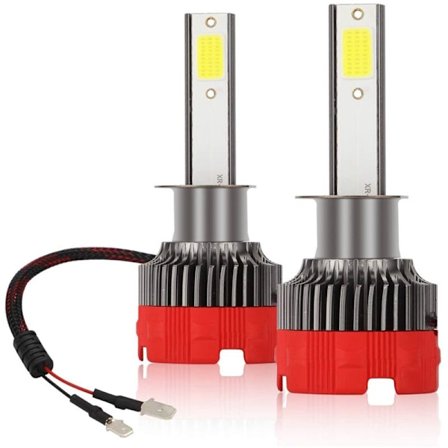 H1 LED -ajovalopolttimot 6000K Kaukovalo Lähivalo 55W 8000K Lumen Sumuvalo Vedenpitävä DOB-sarja 2 Lamppua Kierto