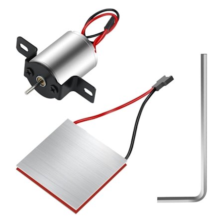 Tilbehør til pejsblæser, sølv motor generator plade, ovnvarmerdel