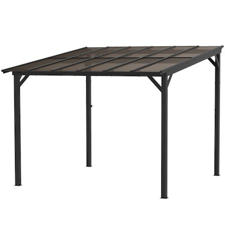 Rootz 3 x 3M Metalli pergola - puutarhapaviljonki - vedenpitävä katos - UV -kestävä - vapaasti seisova