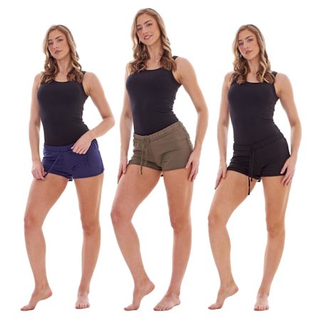 Keanu Damshorts 8-10 UK Svart/Khaki/Marinblå