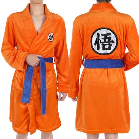 Cosplay Morgenkåpe Pyjamas Vinter Hold Varmen Myk Morgenkåpe Y oransje