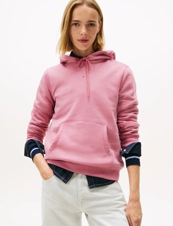 Tommy Jeans Tjw Reg Linear Hoodie Ext - Pink - S