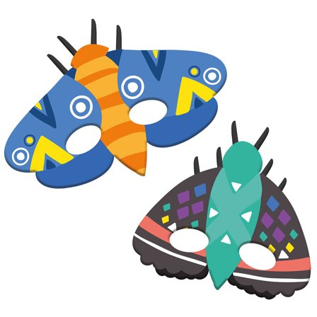 Pahvinaamarit Hyönteiset 6 kpl