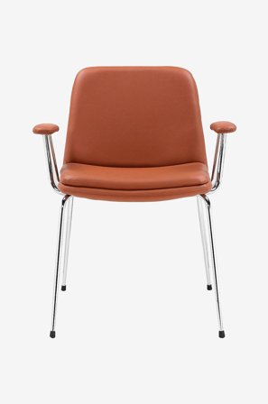 Loft24 - Spisestol Heine, 2 stk. - Brun - Armstoler - Fra Homeroom