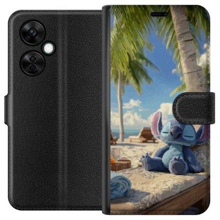 Kompatibelt Lommeboketui til OnePlus OnePlus Nord CE 3 Lite Disney Stitch klemmer skilpadde tropisk strand