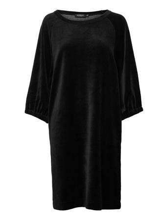 Slvelvetina Dress 3/4 Black Soaked In Luxury