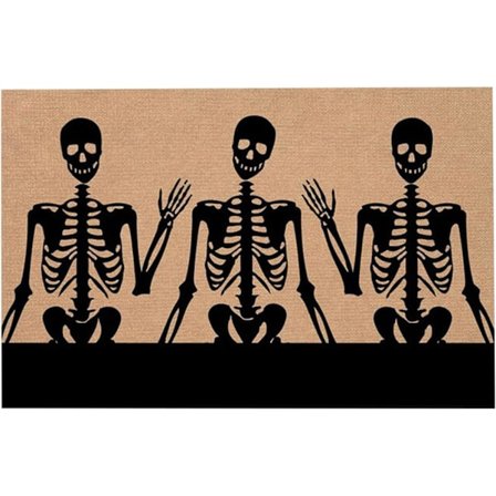 Halloween golvmatta med skrämmande tema, dekoration av skalle och print , golvmatta för entrédörr, matta för entrédörr 50*80 cm