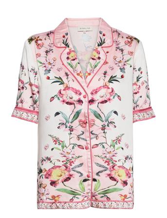 Giselle Shirt Blouses Short-sleeved Vaaleanpunainen By Malina