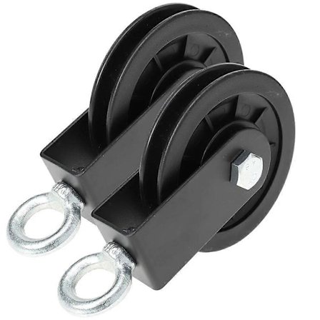 2 kpl Kuntosalilaitteiden Taljapyörä Kuntosalin Kaapelin Vetolaite Muovinen Hiljainen Nostopyörä