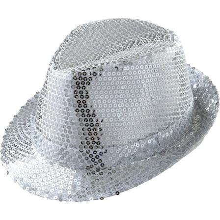 Filt hatt med glitter, guld, för temafester eller karneval, Fest