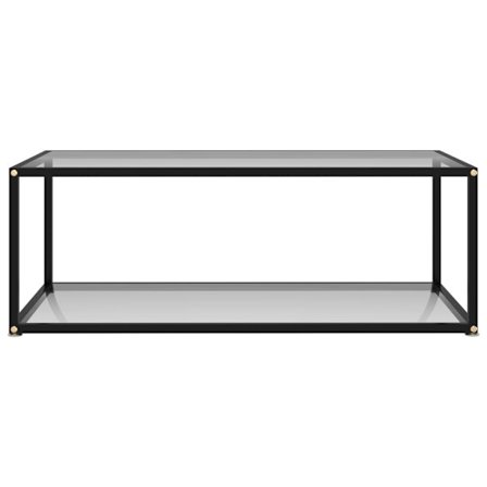 vidaXL Soffbord genomskinligt 100x50x35 cm härdat glas