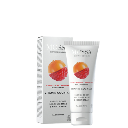 MOSSA Ansiktsmask Och Nattkräm Vitamin Cocktail 60 ml