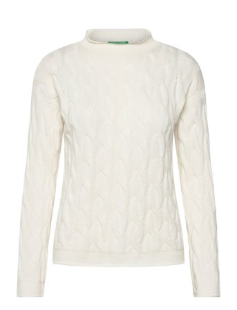 United Colors of Benetton Turtle Neck Sw. L/S - Cream - XS