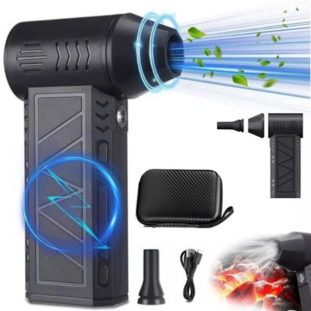 Trykluftrenser, 5000mAh 130.000 RPM Tastaturrenser, Computertilbehør til Udendørs, PC, Elektronik, Sne og Bil Støv Af