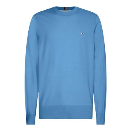 Tommy Hilfiger Round-neck Strik Blå, Herre Strik, Størrelse: 2XL