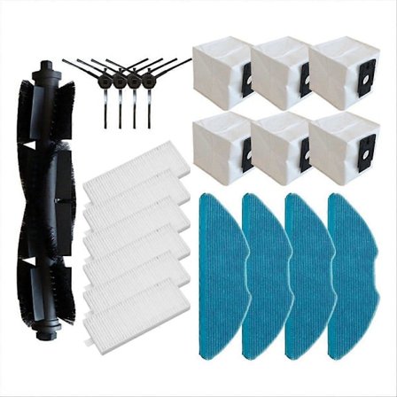 För RV10 / RV10 Plus / RV20 Max / RV20 / RV30 / RV30 Plus Reservdelar Borste Filter Dammpåse Mopp