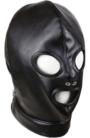 Kjøp Submision Hood With Back Straps Adjustable - BDSM-maske | God pris