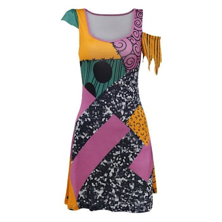 Nightmare Before Christmas Sally Cosplay Kostymer for Kvinner Halloween Fancy Dress C{ee}