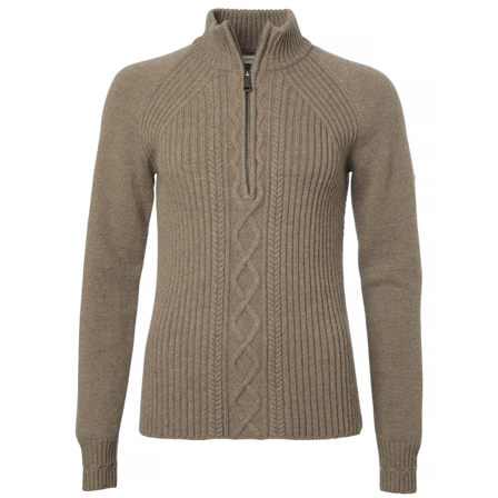 Chevalier W's Stella Half Zip Ol Pullover Saddle Brown