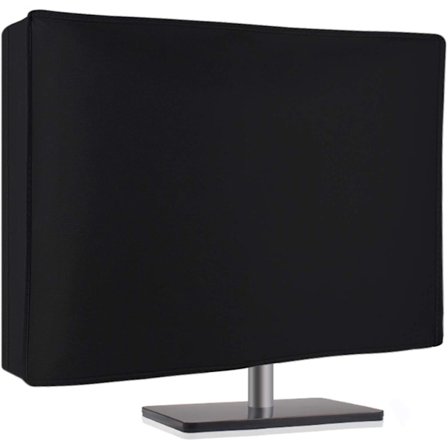 Silkeblød Nonwoven Monitor Støvcover til 27” 28” 29" LED LCD Skærme Flad Panel HD Display (Størrelse: 28B x 18H x 4D) -Sort