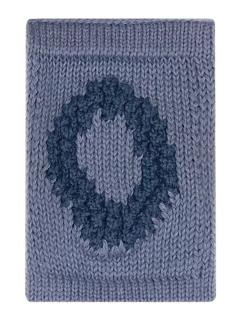 Smallstuff | Knitted Letter O, Blue | ONE SIZE 10 cm