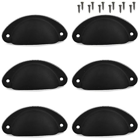 12 stk. kopgreb skal håndtag køkken skab skabslåge møbler skuffe knopper