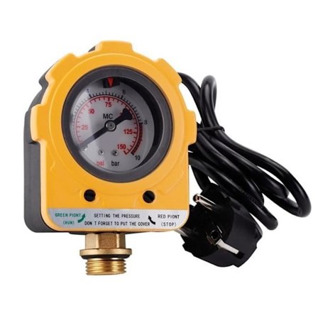 SURENHAP Trykkbryterenhet 220V 10 bar Elektronisk bryter for vannpumpe (EU-plugg) Autopumpe