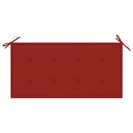 Vidaxl Bänkdyna För Trädgården 100x50x3 Cm Röd Röd