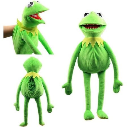 The Muppets Show Kermit the Frog plysjdukke buktalerutstyr festkadett