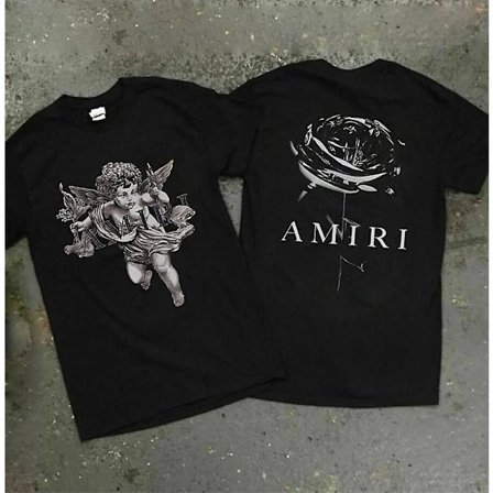 Uusi Amiri Tee Classic musta T-paita lyhythihainen gsygbcb116