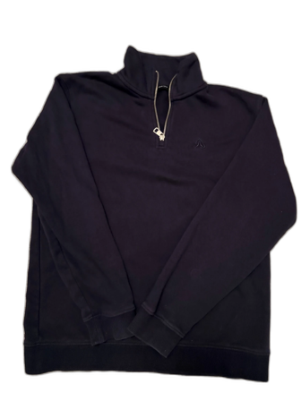 Mörkblå Firefly half zip hoodie