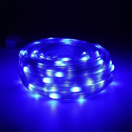 LED-lyslenke 20 m 180 LED, IP65 Vanntett Julebelysning for Innendørs og Utendørs