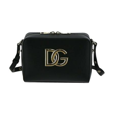 Dolce & Gabbana, Medium Calfskin 3.5 Crossbody Bag Zwart, Dames, Maat:ONE Size