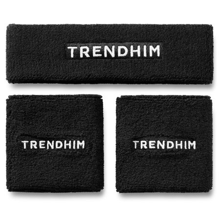 Black Sweatband Set | Headband and Wristband for Men - Gifts for him