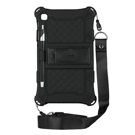Silikoneetui til Tab A7 Lite 8.7 Tommer 2021 T220 T225 Tablet Etui Tabletstativ Med Pen Og Rem,