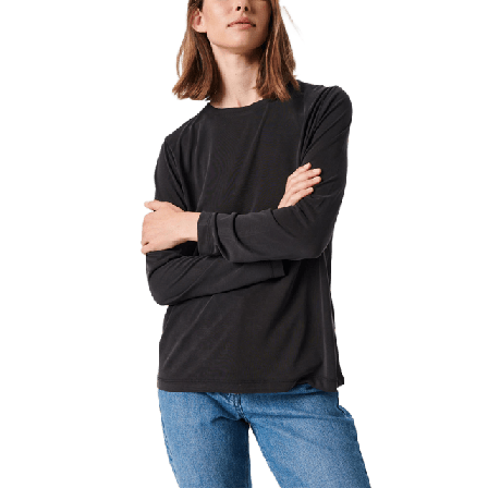 Soaked In Luxury SLColumbine Loose Fit Långärmade toppar Dam Svart L