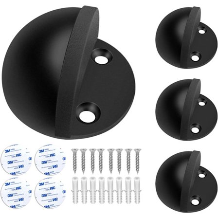 Dørstoppere, gulvdørstopper svart moderne kommersiell dør